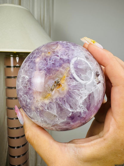 Extra High Quality Pink Amethyst Sphere