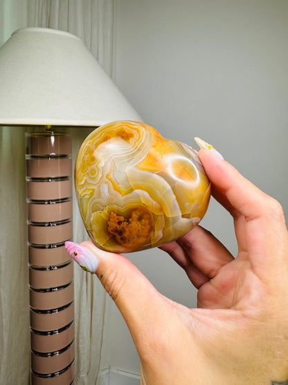 Carnelian Agate Heart