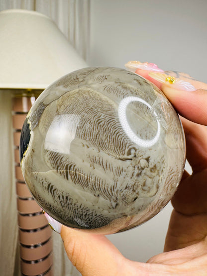 Volcano Agate Sphere