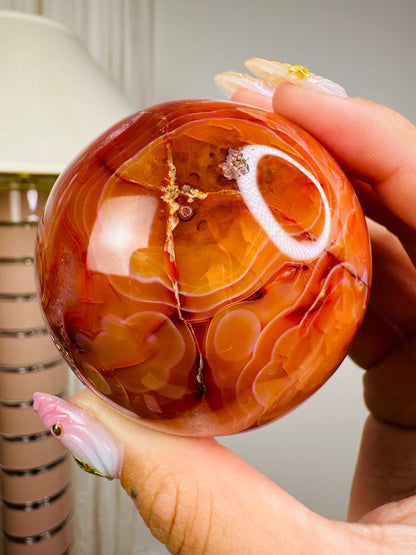 Carnelian Agate Sphere