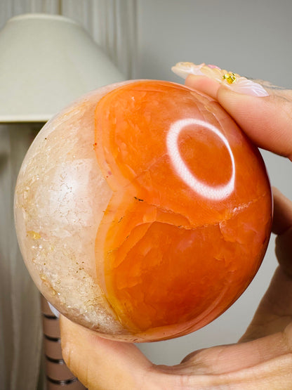 Carnelian Agate Sphere