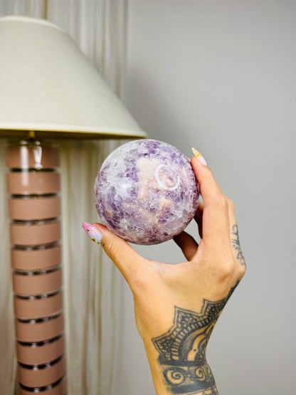 Extra High Quality Pink Amethyst Sphere