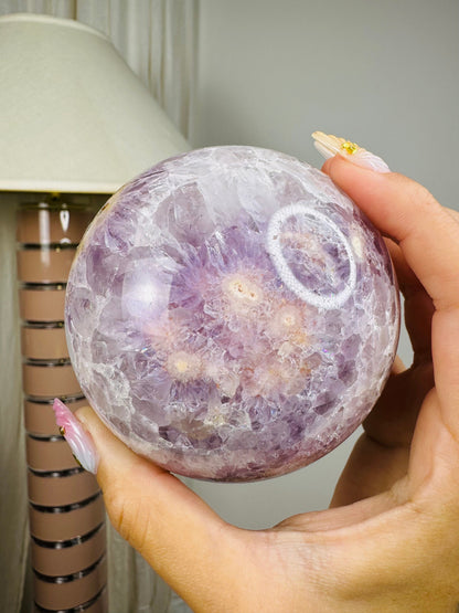 Extra High Quality Pink Amethyst Sphere