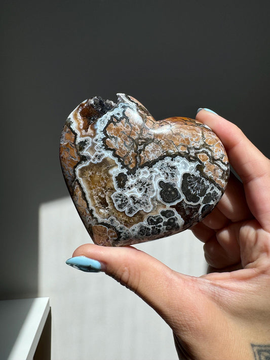 Brecciated Agate Heart