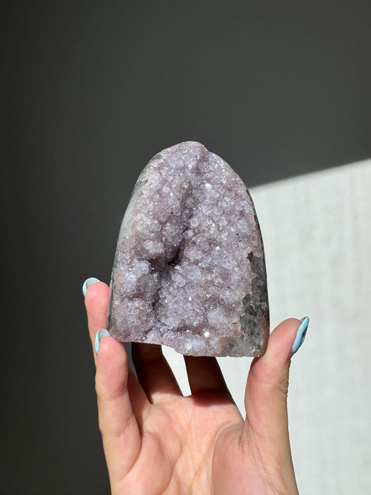 Druzy Lliac/Purple Rainbow Amethyst Cutbase