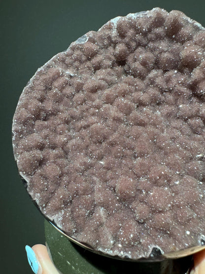 Sugar Rainbow Amethyst Sphere on Base