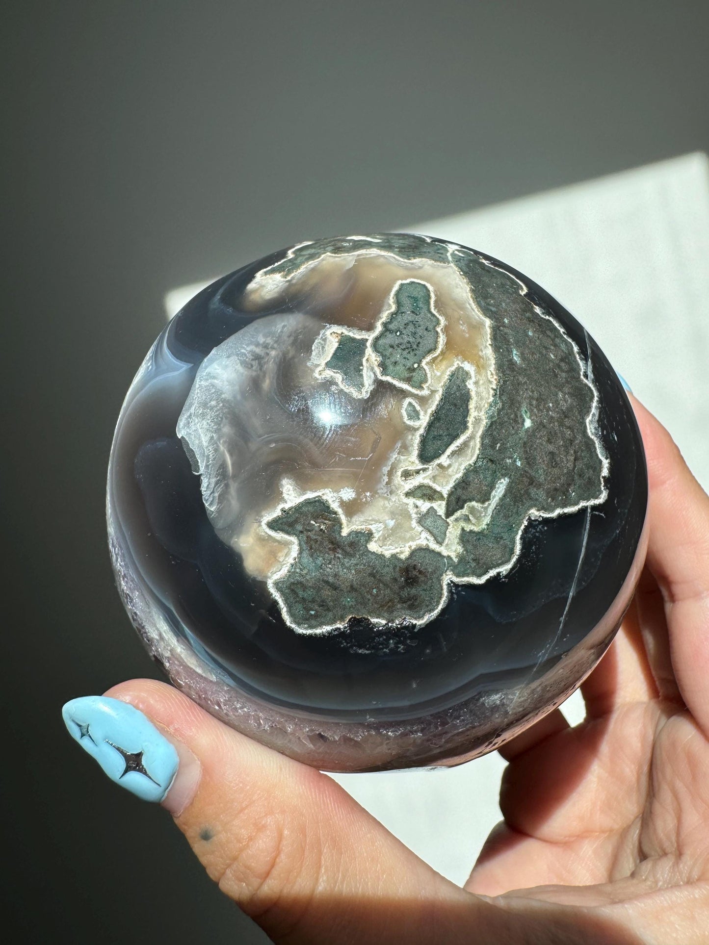 Druzy Agate Sphere