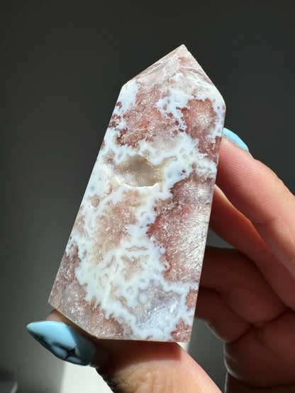 Pink Amethyst Druzy Tower