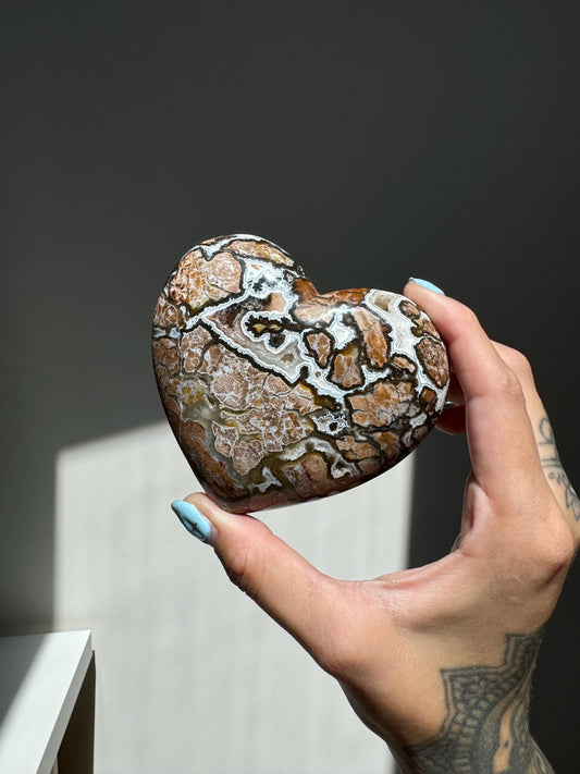 Brecciated Agate Heart