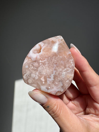 Peach Flower Agate Flame
