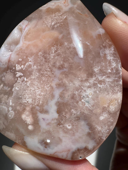 Peach Flower Agate Flame