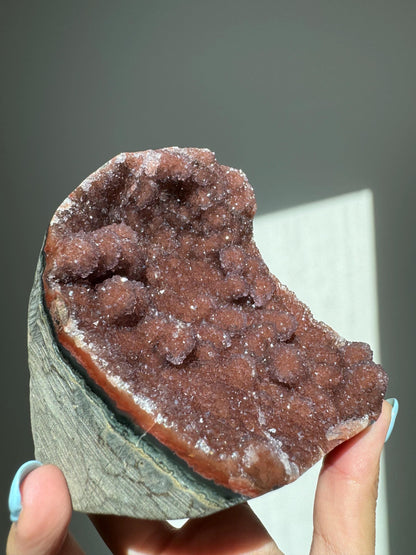 Red Rainbow Amethyst Cutbase