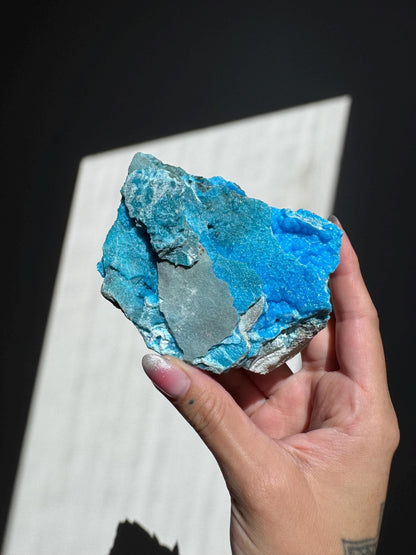 Gibbsite Specimen on Stand