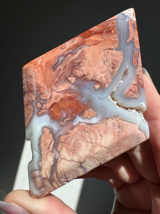 Pink Agate Diamond