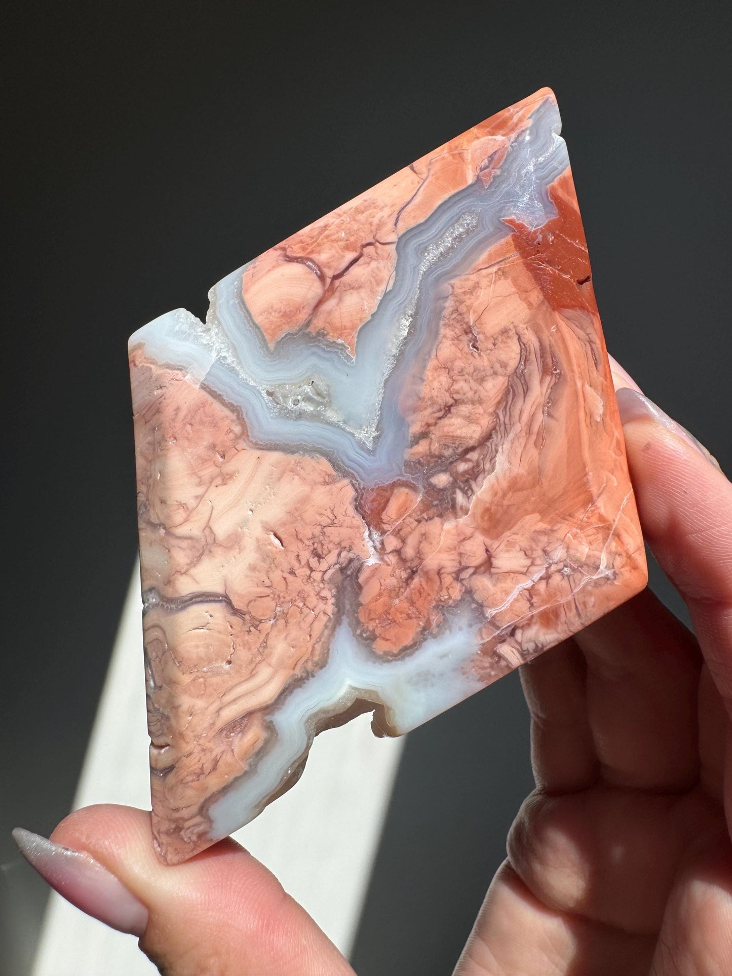 Pink Agate Diamond