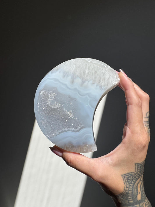 Druzy Agate Moon