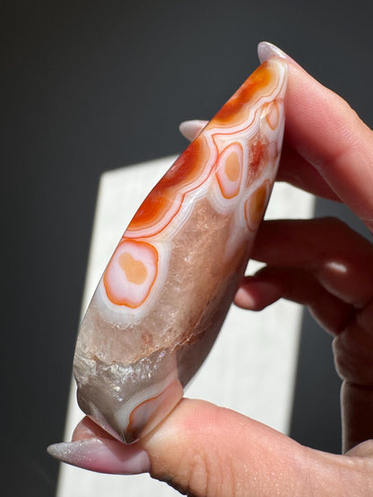 Carnelian Flower Agate Flame