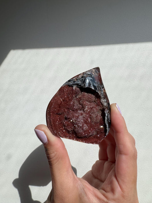 Juicy Druzy Agate Flame