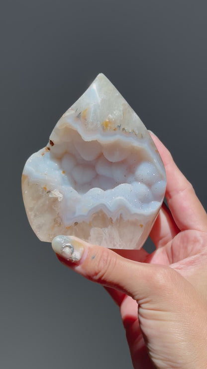 Druzy Agate Flame