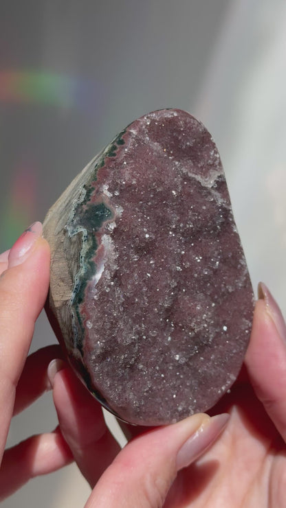 Rainbow Amethyst Cutbase Freeform