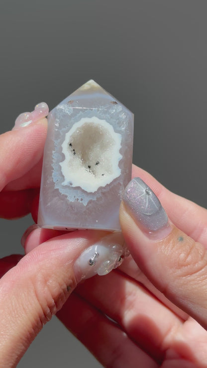 Mini Druzy Agate Tower