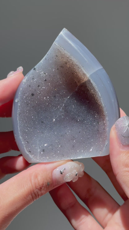 Dreamy Druzy Agate Flame