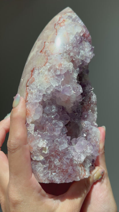 XL Pink Amethyst Flame