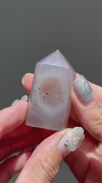 Mini Druzy Agate Tower