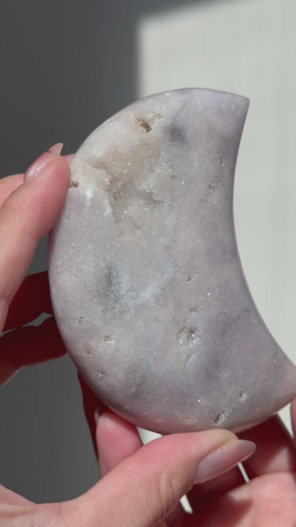 Lilac Pink Amethyst Moon