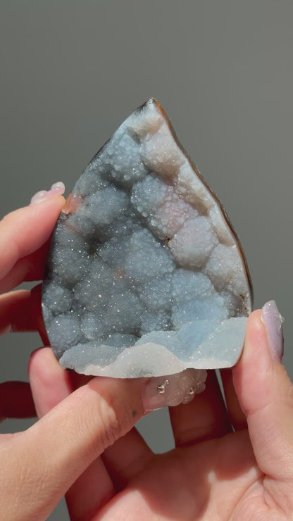 Dreamy Druzy Agate Flame