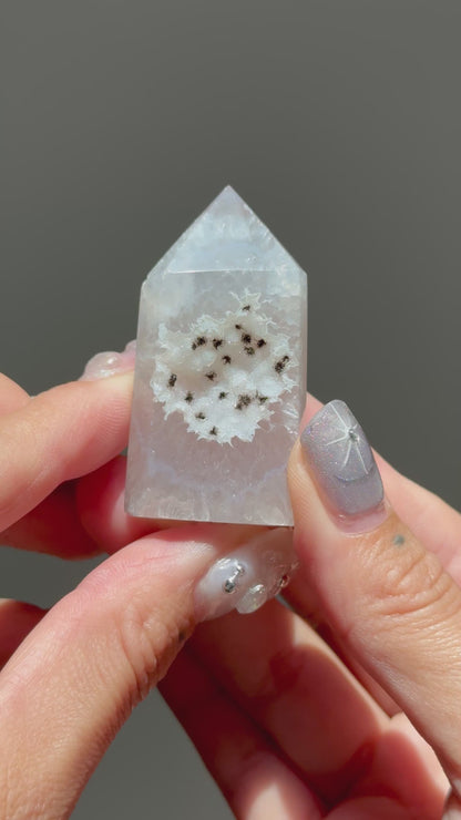 Mini Druzy Agate Tower